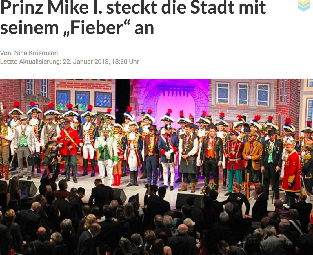Prinz Mike I. steckt die Stadt mit seinem „Fieber“ an