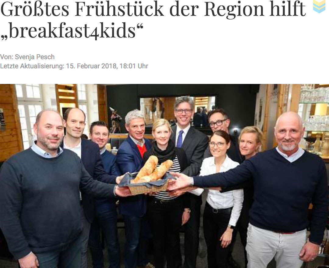 größtes Frühstück der Region hilft breakfast4kids