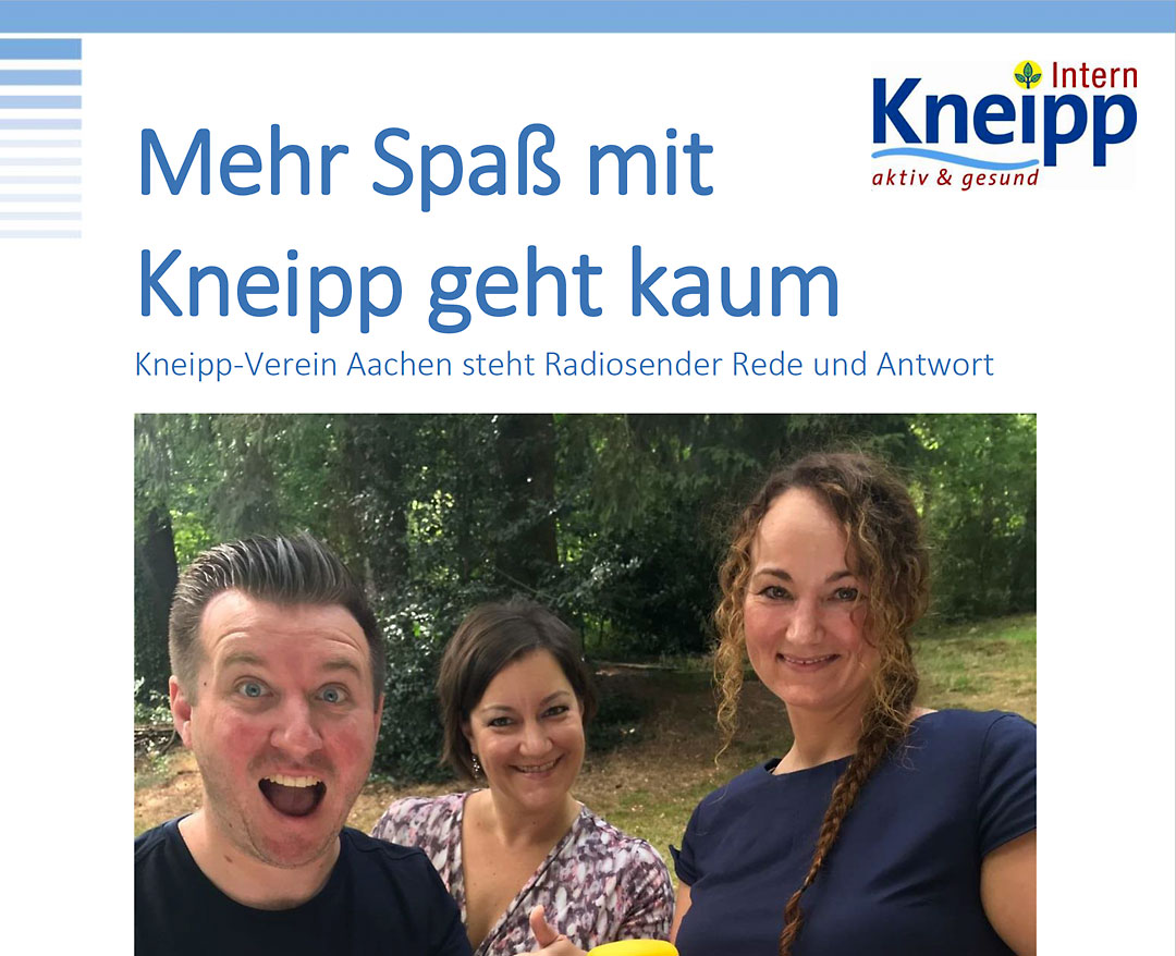 Kneipp-Verein Aachen steht Radiosender Rede und Antwort